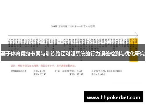 基于体育健身节奏与训练路径对照系统的行为误差检测与优化研究